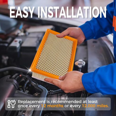 2-PC Engine Air Filter&Cabin Air Filter Combo Fits Toyota Tundra 3.4L V6 2022-2025,Sequoia 3.4L V6 2023-2025-87139-0C010&CA12963 in Kuwait