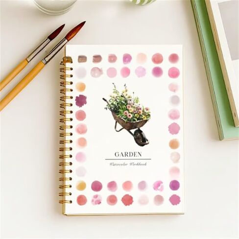 Beautiful Watercolor Workbook for Beginners - Relaxing & Easy to Paint Water Coloring Book with Floral Designs on Premium Paper - Perfect for Gifting to Spark Creativity & Joy for Adults (Flower Bed) in Kuwait