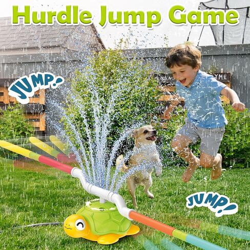 Sprinkler for Kids Water Toys: Airyard 3-in-1 Turtle Sprinkler Toys 360° Rotating Spray with Snail Plash Ring Toss Game for Backyard Outdoor Summer Toys Water Game Toys for Boys Girls Kids Ages 3-8 in Saudi Arabia