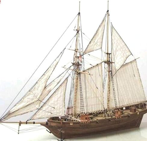 Mingkai Wooden Pirate Ship 3D Puzzle, Large Model Kit, DIY Decor Boat Gifts for Adults & Kids, One Size in Saudi Arabia