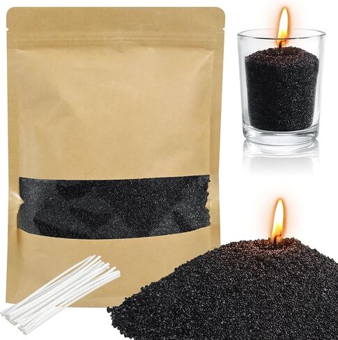 ZQSSmlied 1.1LB Jasmine Scented Candle Sand with Wicks, Candle Wax for DIY Candles Making, Refillable Beaded Wax Non-Toxic Sand Beaded Waxs Customized Making for Home Decoration Wedding Party in Saudi Arabia