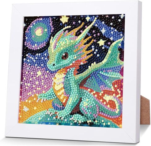 cviokrdu Cow Diamond Art Kits for Kids with Frame - Animals Diamond Art for Kids Ages 4 8 12, Highland Cows Gem Painting Kit for Gift Home Wall Decoration(7x7inch) in Saudi Arabia