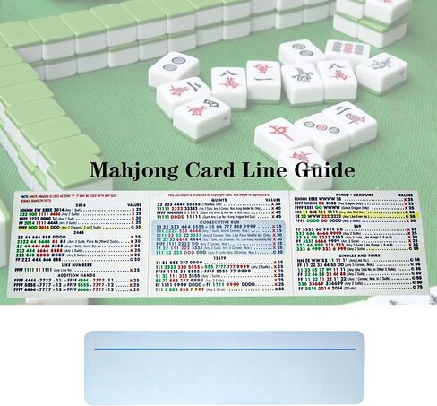 Telooco 5 قطع Mahjong Line Finder Mahjong Accessories Ma Jiang قارئ قواعد المبتدئين، مساعدة دقيقة في قراءة البطاقات للاعبين Ma Jiang (أزرق) in Kuwait