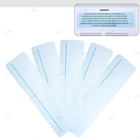 Telooco 5 قطع Mahjong Line Finder Mahjong Accessories Ma Jiang قارئ قواعد المبتدئين، مساعدة دقيقة في قراءة البطاقات للاعبين Ma Jiang (أزرق) in Kuwait