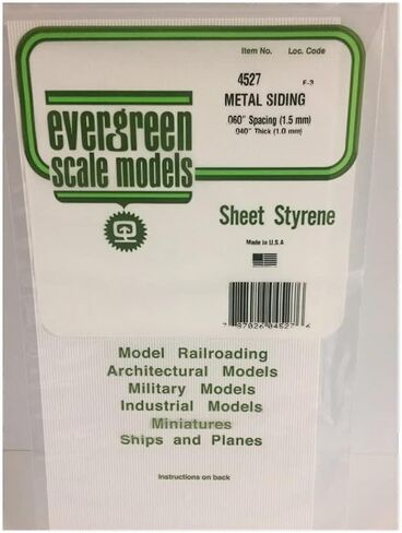 evergreen 4527 Corrugated Sheet Game, 1 x 150 x 300 mm, Grid 1.50 mm, Pack of 1 in Saudi Arabia