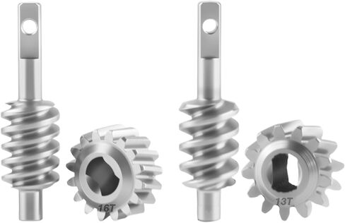 2/13T & 2/16T Stainless Steel Overdrive Worm Gear Set for Axial 1/30 SCX30 RC Crawler Axle Upgrades in Saudi Arabia