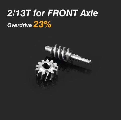 2/13T & 2/16T Stainless Steel Overdrive Worm Gear Set for Axial 1/30 SCX30 RC Crawler Axle Upgrades in Saudi Arabia