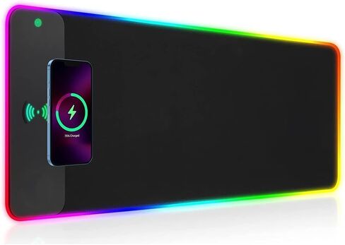 RGB Gaming Mouse Pad-14 Light Modes, Extended Soft LED Mouse Pad, Anti-Slip Rubber Base, Computer Keyboard Large Mousepad Mat, Waterproof Mousepads (31.5 * 12 Inch) in Saudi Arabia