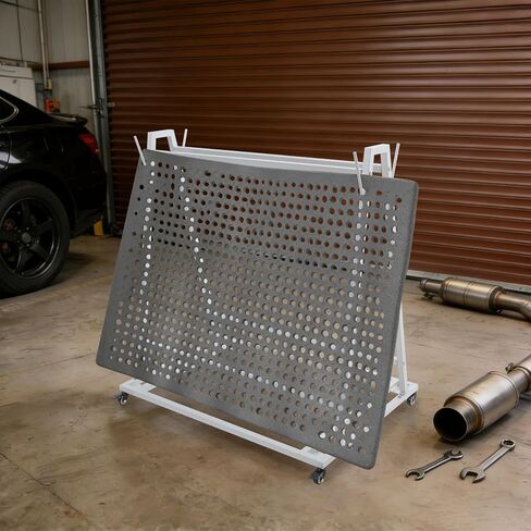Floor Wash Rack and Mat Transporter with Casters, 40" L X 28" W X 42" H Floor Mats Cart, 100 Lbs Load Capacity Transporter and Wash Cart, Silver in Saudi Arabia