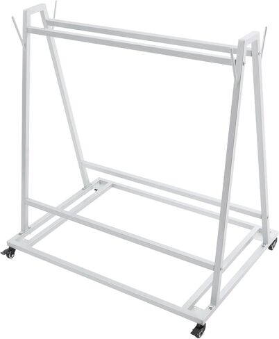 Floor Wash Rack and Mat Transporter with Casters, 40" L X 28" W X 42" H Floor Mats Cart, 100 Lbs Load Capacity Transporter and Wash Cart, Silver in Saudi Arabia