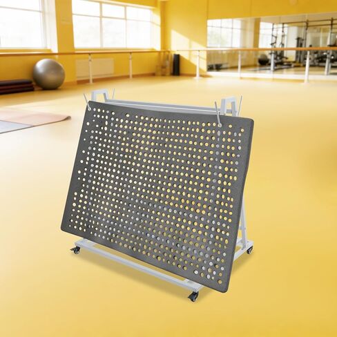 Floor Wash Rack and Mat Transporter with Casters, 40" L X 28" W X 42" H Floor Mats Cart, 100 Lbs Load Capacity Transporter and Wash Cart, Silver in Saudi Arabia