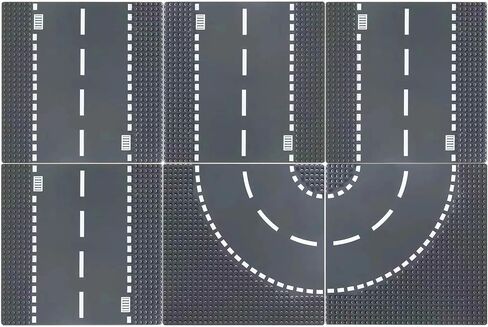 ألواح أساسية كلاسيكية لليغو، ألواح قاعدة من مكعبات البناء مقاس 10 × 10 بوصة مقاس 32 × 32 مسمار، متوافقة بنسبة 100% مع جميع العلامات التجارية الكبرى للبناء - أزرق داكن 6 قطع in Kuwait