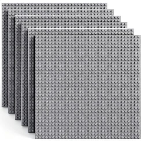 ألواح أساسية كلاسيكية لليغو، ألواح قاعدة من مكعبات البناء مقاس 10 × 10 بوصة مقاس 32 × 32 مسمار، متوافقة بنسبة 100% مع جميع العلامات التجارية الكبرى للبناء - أزرق داكن 6 قطع in Kuwait