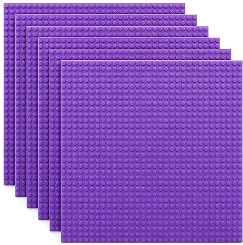 ألواح أساسية كلاسيكية لليغو، ألواح قاعدة من مكعبات البناء مقاس 10 × 10 بوصة مقاس 32 × 32 مسمار، متوافقة بنسبة 100% مع جميع العلامات التجارية الكبرى للبناء - أزرق داكن 6 قطع in Kuwait