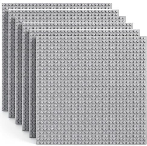 ألواح أساسية كلاسيكية لليغو، ألواح قاعدة من مكعبات البناء مقاس 10 × 10 بوصة مقاس 32 × 32 مسمار، متوافقة بنسبة 100% مع جميع العلامات التجارية الكبرى للبناء - أزرق داكن 6 قطع in Kuwait