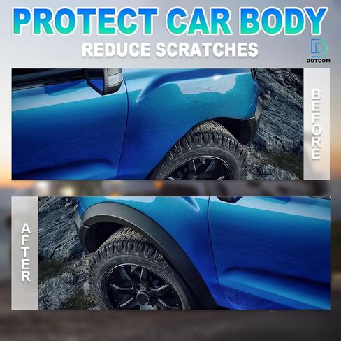 مشاعل الحاجز الأمامي الأيمن من DOTCOM، متوافقة مع 2012-2017 Land Rover Range Rover Evoque، غطاء العجلة جانب الركاب الأمامي in Kuwait