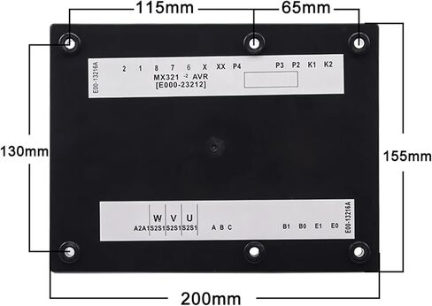 1 قطعة MX321 AVR مولد منظم جهد كهربائي أوتوماتيكي استقرار لوحة التحكم ثلاث مراحل قطع غيار المولد in Kuwait