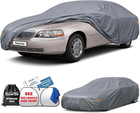 Car Cover Waterproof All-Weather,Outdoor Full Exterior Automobiles SUV(Length 182-190 inch) with Windshield Sun Shade Universal Fit Toyota RAV4,CRV,Model Y,Q5,Equinox,Rogue etc in Kuwait