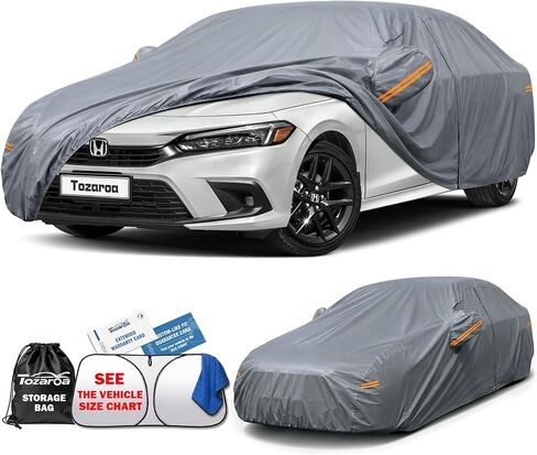 Car Cover Waterproof All-Weather,Outdoor Full Exterior Automobiles SUV(Length 182-190 inch) with Windshield Sun Shade Universal Fit Toyota RAV4,CRV,Model Y,Q5,Equinox,Rogue etc in Kuwait