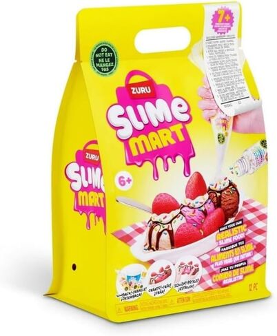 ZURU Slime Mart Ice Cream Sundae Kit, Make Your Own Realistic Slime Food, with Strawberry Mold and Decorations in Kuwait