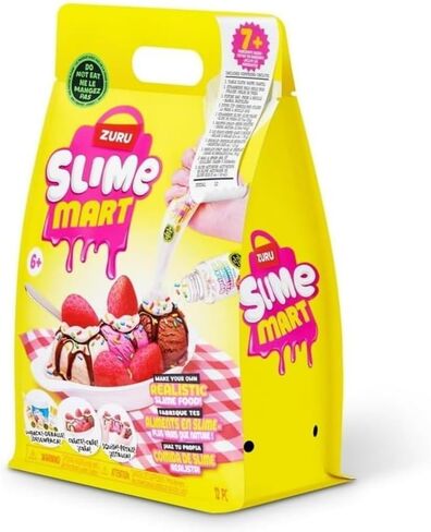 ZURU Slime Mart Ice Cream Sundae Kit, Make Your Own Realistic Slime Food, with Strawberry Mold and Decorations in Kuwait
