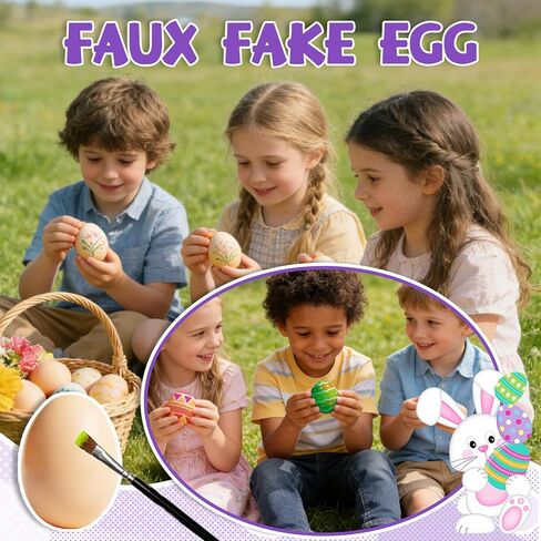 60 Pack Easter Plastic Eggs,Brown Fake Easter Egg,Artificial Chicken Egg for DIY Crafts,Painting,Easter Party,Home Decor,Nest in Saudi Arabia