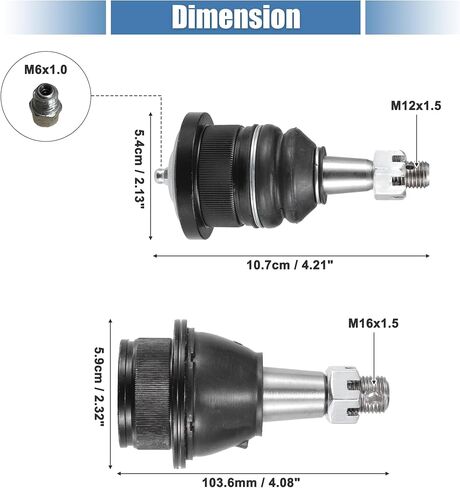 X AUTOHAUX 4pcs Front Upper Lower Ball Joint No.K6540/K6541 for Cadillac Escalade ESV EXT for Chevy Silverado Avalanche Tahoe for GMC Sierra Yukon Suspension Lower Ball Joint Kit in Kuwait