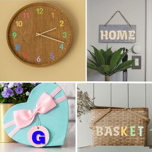 Wood Letters 2 Inch, 144 Pcs Unfinished Wooden Alphabet & Numbers for Crafts, DIY Painting, Kids Spelling Learning - Bulk Set for Home Decor (144pcs/set) in Saudi Arabia