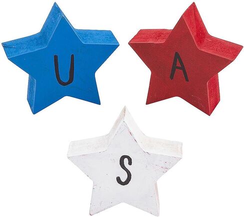 DIY Unfinished Wood Stars - 6 Pieces in Kuwait