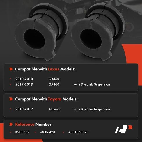 مجموعة جلبة A-Premium 2 × من الخلف إلى الإطار، متوافقة مع Toyota 4Runner وLexus GX460، 2010-2019 in Kuwait