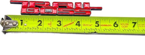 1 قطعة 2019-2024 Trail Boss Emblem ثلاثية الأبعاد شارة اسم لاصق الشعار ملصق بديل لـ Trail Boss 1500 2500 HD (أسود/أحمر) in Kuwait