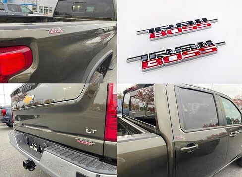 1 قطعة 2019-2024 Trail Boss Emblem ثلاثية الأبعاد شارة اسم لاصق الشعار ملصق بديل لـ Trail Boss 1500 2500 HD (أسود/أحمر) in Kuwait