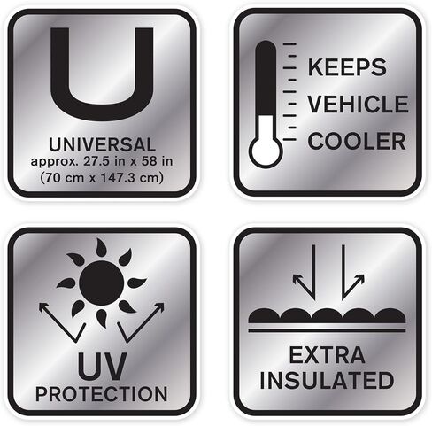 Plasticolor 002799W01 RAM Logo 2-Sided Windshield Accordion Sunshade in Kuwait