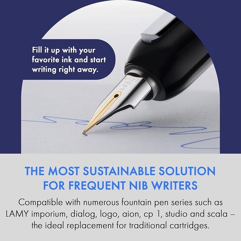 محول Lamy Z27 في أقلام حبر سوداء imporium، حوار، شعار، aion، st، cp 1، studio، scala - للاستخدام مع زجاجات الحبر - استبدال خراطيش الحبر in Kuwait