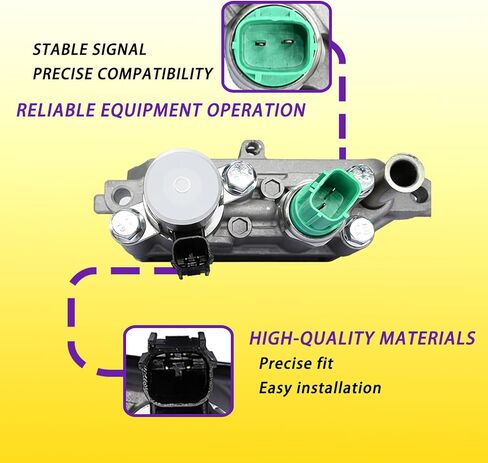 Engine Variable Valve Timing VVT Solenoid Compatible with Honda Accord Crosstour Fit for Acura MDX Fit for RDX TLX RLX V6 3.0L 3.5L 13 14 15 16 17 18 19 20 22 2013-2020 2022 Replaces 158105G0A01 in Saudi Arabia