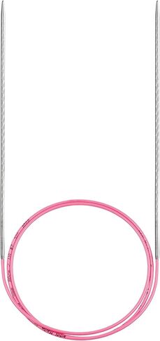 skacel by addi Ewenicorn Rocket Circular Knitting Needles, Fixed 32 Inch (80 cm) White Chrome Plated Brass Tips with Flexible Nylon Cord, 2.5 mm (US Size 1) in Saudi Arabia