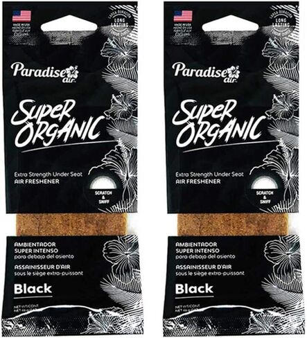 2 X Super Organic Black Scent Car Air Freshener Block Stone Under Seat Fragrance in Saudi Arabia