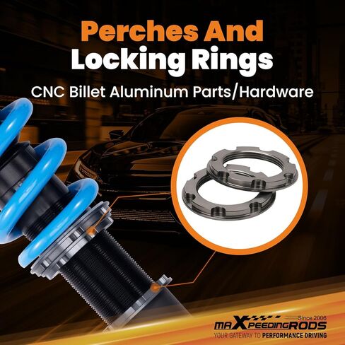 maxpeedingrods Coilover لكاديلاك CTS RWD 2003-2007، 24 مستوى مثبط قابل للتعديل كويلوفيرس طقم تعليق تبختر، ارتفاع قابل للتعديل T6 مجموعات خفض مطورة أزرق in Kuwait