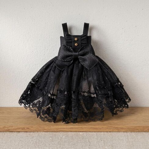OB11 Doll Dress Bow Waist Sleeveless Doll Dress Decorative Buttons 1/12 BJD Outfit , White in Saudi Arabia