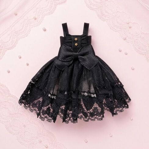 OB11 Doll Dress Bow Waist Sleeveless Doll Dress Decorative Buttons 1/12 BJD Outfit , White in Saudi Arabia