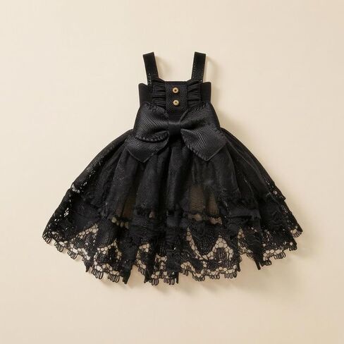 OB11 Doll Dress Bow Waist Sleeveless Doll Dress Decorative Buttons 1/12 BJD Outfit , White in Saudi Arabia