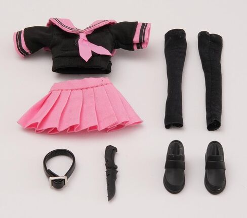 1/12 Ratio of Women's Clothing，JK Skirt Set, Pleated Skirt Set, Cute Student Set (Baby Blue) in Saudi Arabia