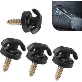 4 PCS Car Cargo Net Hooks, Metal-plastic Tailgate Net Tie-down Fastener, Universal for Most Cars, Trucks, SUVs (Black) in Saudi Arabia