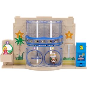 The Super Mario Galaxy Movie – Gateway Galaxy Diorama Playset with 1.5 Inch Princes Peach and Exclusive Captain Toad Mini Action Figures, Spring Star Launcher Feature in Saudi Arabia