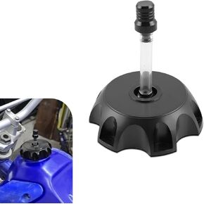 Dirt Bike Gas Cap Cove, Aluminum Alloy Leakproof Fuel Tank Cap with Breather Valve, Dirt Bike Accessories, Compatible with 50cc 70cc 90cc 110cc 125cc 140cc 150cc 160cc (Black) in Saudi Arabia