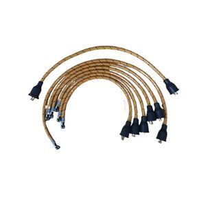 Core Coil 7mm Cloth Covered Spark Plug Wire Set Vintage Wires Inline 6 in Saudi Arabia