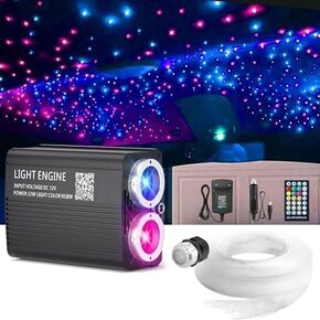مجموعة VASTFIRE Starlight Headliner Kit، مجموعة أضواء النجوم 16 وات للموسيقى/الصوت المنشط للسيارة وغرفة النوم والمركبات الترفيهية والمسارح المنزلية | بلوتوث + ريموت كنترول in Kuwait