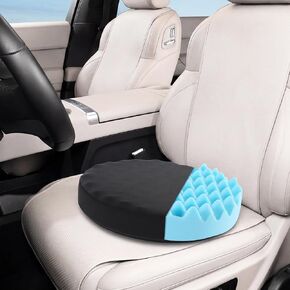 ROYALAY Swivel Seat Cushion for Car for Elderly, 360 Degree Rotating Memory Foam Car Seat Cushion, Portable Turning Disc Chair Assist for Seniors, Non-Slip Round Seat Pad, 13 x 13 x 2.7 Inch in Saudi Arabia