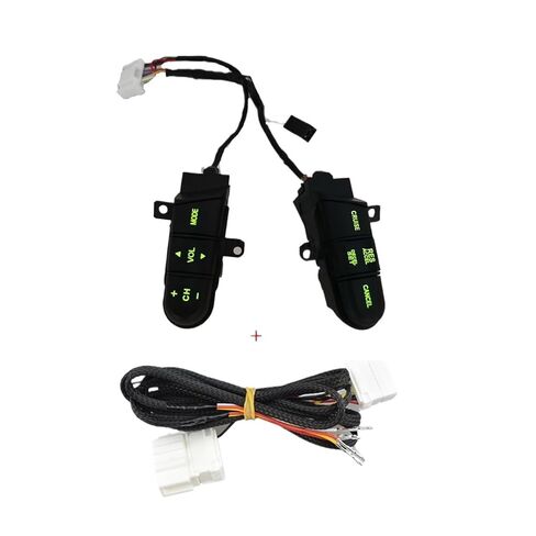 Switches Green Backlight 36770-SNA-A12 Steering Wheel Pad Cruise Audio Switch Fit for Civic Pushbutton Switches(Switch Wire) in Kuwait