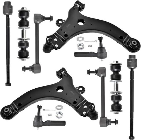 ASTARPRO 10pcs Suspension Kit Front Lower Control Arm with Ball Joint & Tie Rod End Inner and Outer & Front Sway Bar End Links Compatible with 2000-2016 Chevrolet Impala Monte Carlo Pontiac Grand Prix in Kuwait